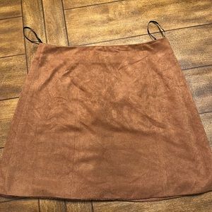 Forever 21 brown mini skirt size medium